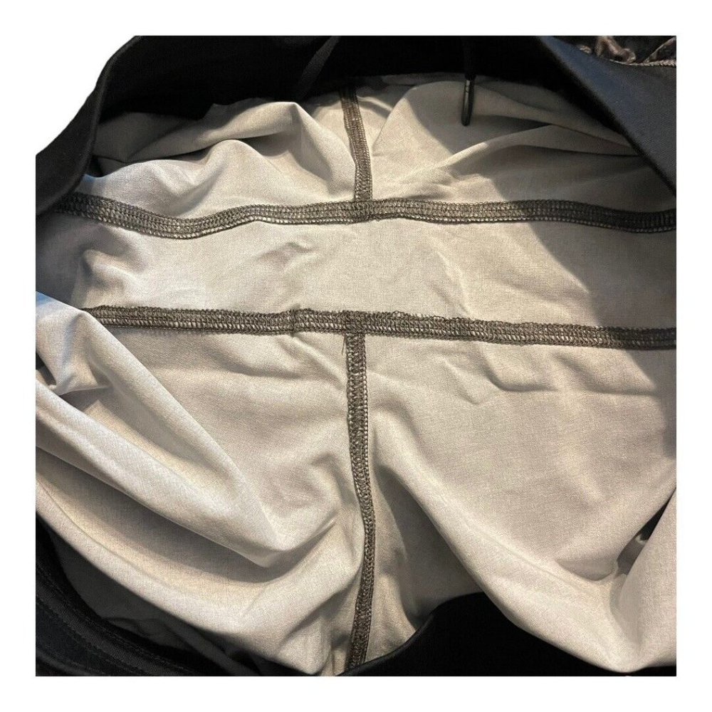 Zella Core Stretch Woven Shorts Men XL Dark Gray Marble Print Pull On Drawstring - Picture 9 of 10